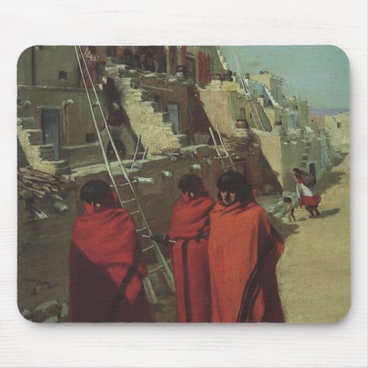 ヴィンテージ先住民アメリカン、ホピプエブロバイルイ・アキン マウスパッド (正面)