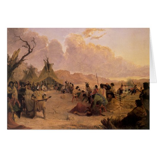 ヴィンテージ先住民アメリカン、Medicine Dance by Eastman (正面横)