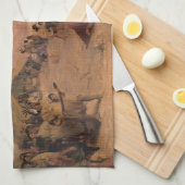 ヴィンテージ先住民アメリカン、Medicine Dance by Eastman キッチンタオル (四つ折り)