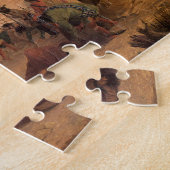 ヴィンテージ先住民アメリカン、Medicine Dance by Eastman ジグソーパズル (側面)