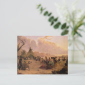 ヴィンテージ先住民アメリカン、Medicine Dance by Eastman ポストカード (スタンド正面)