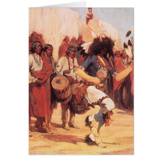 ヴィンテージ先住民カシディによるバッファローダンス (正面)