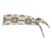 ヴィンテージ先住民羽レトロドリームキャッチャー模様 タイヘッドバンド (回転90)