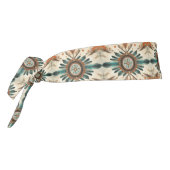 ヴィンテージ先住民羽レトロドリームキャッチャー模様 タイヘッドバンド (回転270)