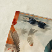 ヴィンテージ先住民羽レトロドリームキャッチャー模様 ビーチタオル (インサイチュ)