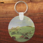 ヴィンテージ先住民、バッファロー・チェイス・バイ・カトリン キーホルダー (正面)