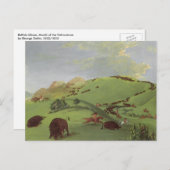 ヴィンテージ先住民、バッファロー・チェイス・バイ・カトリン ポストカード (正面/裏面)