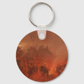 ヴィンテージ先住民、Wimarによるバッファローダンス キーホルダー (正面)