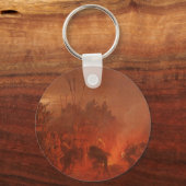 ヴィンテージ先住民、Wimarによるバッファローダンス キーホルダー (正面)