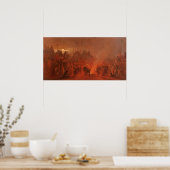 ヴィンテージ先住民、Wimarによるバッファローダンス ポスター (キッチン)