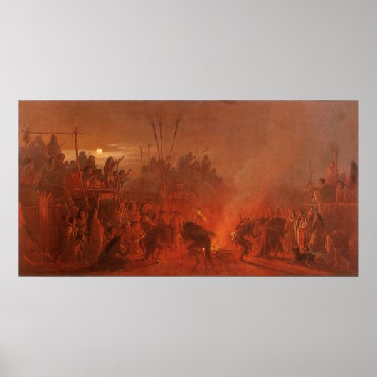 ヴィンテージ先住民、Wimarによるバッファローダンス ポスター (正面)