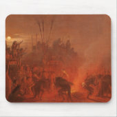 ヴィンテージ先住民、Wimarによるバッファローダンス マウスパッド (正面)