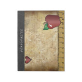 ヴィンテージ先生デザイン | DIY文字 ノートパッド (回転)