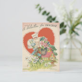 ヴィンテージ先生バレンタイン シーズンポストカード (スタンド正面)