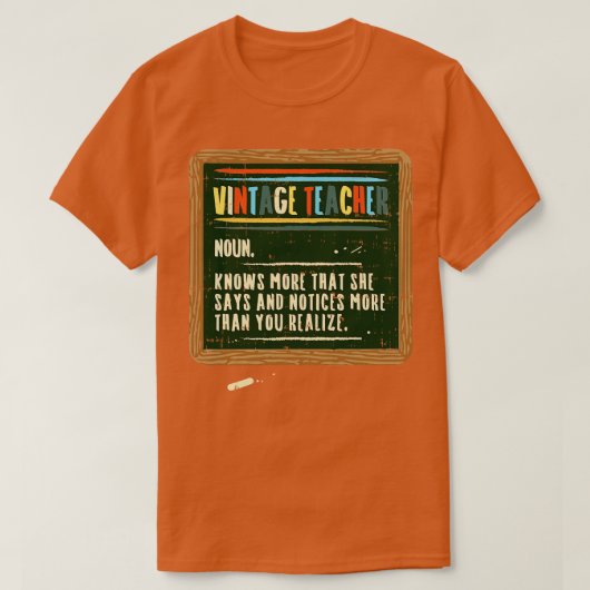 ヴィンテージ先生定義 Tシャツ (デザイン正面)