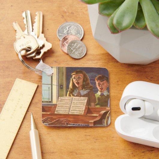 ヴィンテージ先生教えの生徒が歌う キーホルダー (デスク)