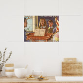 ヴィンテージ先生教えの生徒が歌う ポスター (キッチン)