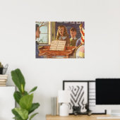 ヴィンテージ先生教えの生徒が歌う ポスター (ホームオフィス)