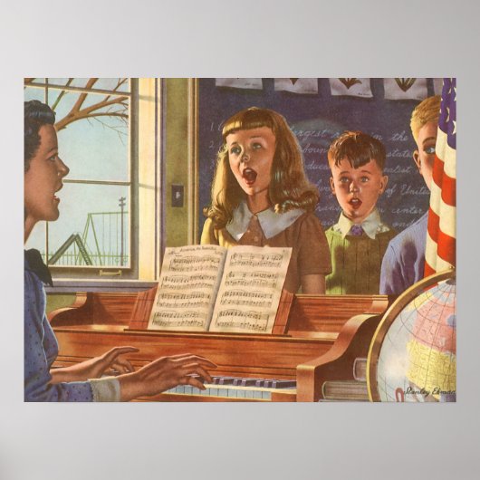 ヴィンテージ先生教えの生徒が歌う ポスター (正面)