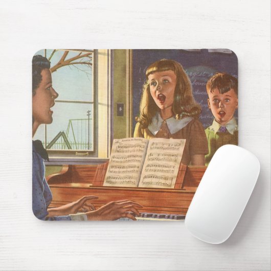 ヴィンテージ先生教えの生徒が歌う マウスパッド (マウス)