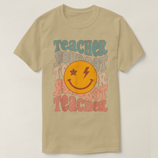 ヴィンテージ先生新学期先生初日O Tシャツ (デザイン正面)