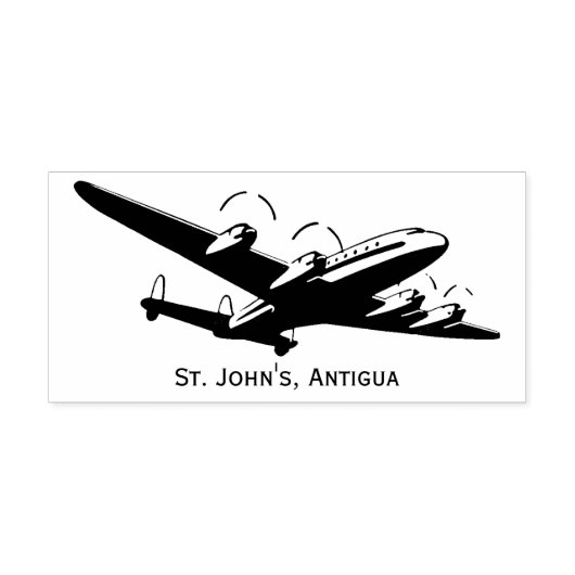 ヴィンテージ先航空機スタンプ ラバースタンプ (インプリント)