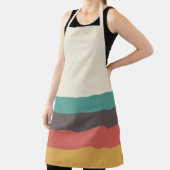 ヴィンテージ光ストライプ色 エプロン (インサイチュ)