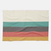 ヴィンテージ光ストライプ色 キッチンタオル (横)