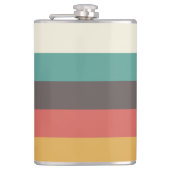 ヴィンテージ光ストライプ色 フラスク (正面)