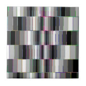 ヴィンテージ光学錯覚ブラックとホワイト タイル (正面)