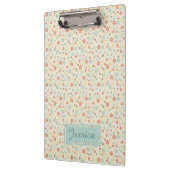 ヴィンテージ光春忙しフローラパーソナライズされた クリップボード (左)