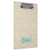 ヴィンテージ光春忙しフローラパーソナライズされた クリップボード (右)