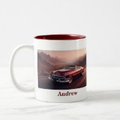 ヴィンテージ兌換チーフテンスタイルレッド ツートーンマグカップ (左)