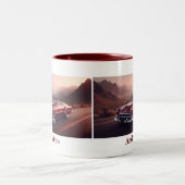 ヴィンテージ兌換チーフテンスタイルレッド ツートーンマグカップ (中央)