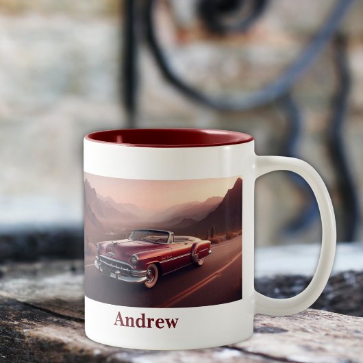 ヴィンテージ兌換チーフテンスタイルレッド ツートーンマグカップ