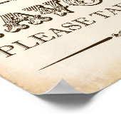 ヴィンテージ党の好意の署名プリント ポスター (角)