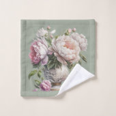 ヴィンテージ入りエレガント牡丹SGBバスタオルセット バスタオルセット (ウォッシュタオル)