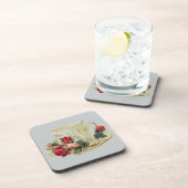 ヴィンテージ入りティーカップバラ コースター (右側)