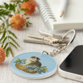 ヴィンテージ入りバスケット キーホルダー (正面右)