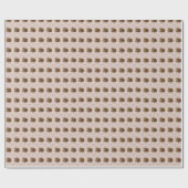 ヴィンテージ入りピンクフィリグリー付き猫 ラッピングペーパー (フラット)