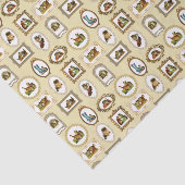 ヴィンテージ入り猫柄 薄葉紙 (詳細)