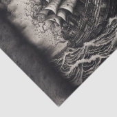 ヴィンテージ入れスタイル船の切り離し | ブラックホワイト 薄葉紙 (詳細)