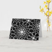 ヴィンテージ入れレース カード (黄色い花)