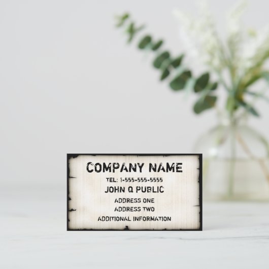 ヴィンテージ入れ名刺 名刺 (スタンド正面)