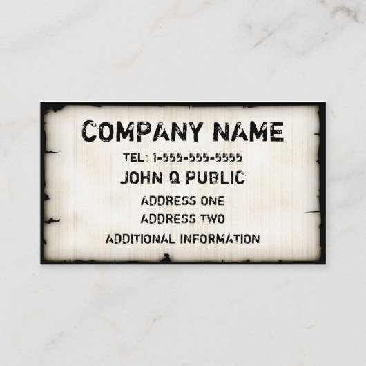 ヴィンテージ入れ名刺 名刺 (正面)