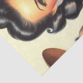 ヴィンテージ入れ墨のピンアップ 薄葉紙 (詳細)