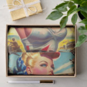 ヴィンテージ入れ墨のピンアップ 薄葉紙 (ギフト)