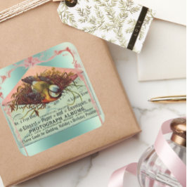 ヴィンテージ入れ鳥シール スクエアシール