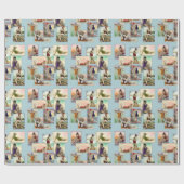 ヴィンテージ入浴美しいギフトラップ ラッピングペーパー (フラット)