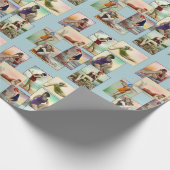 ヴィンテージ入浴美しいギフトラップ ラッピングペーパー (角)